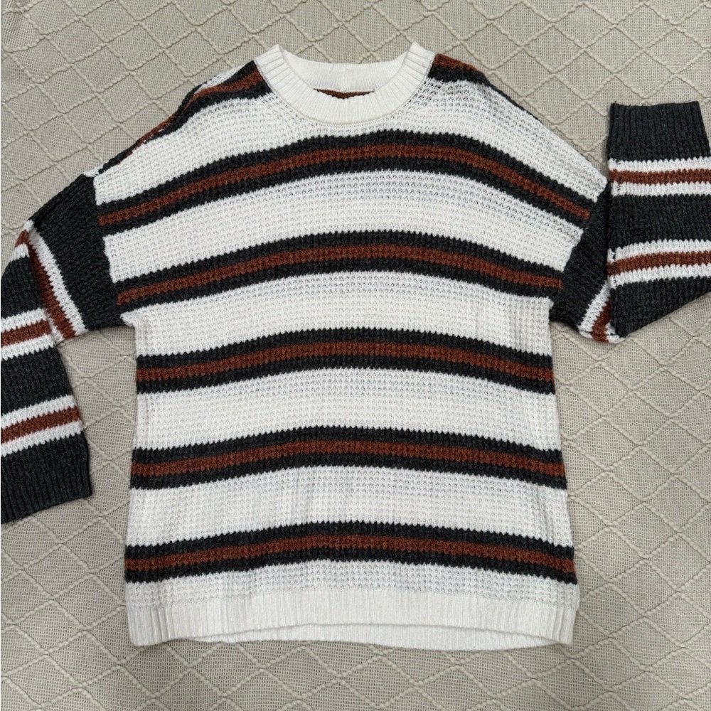 American Eagle Cozy Striped Oversized Sweater